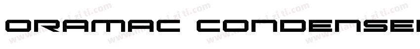 Oramac Condensed字体转换